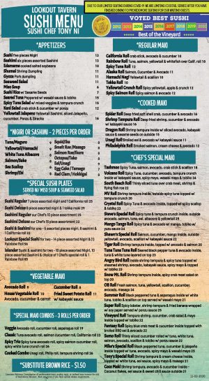 Lookout Nov 2020 Menu Color Split Page 2 - Waterfront Dining 